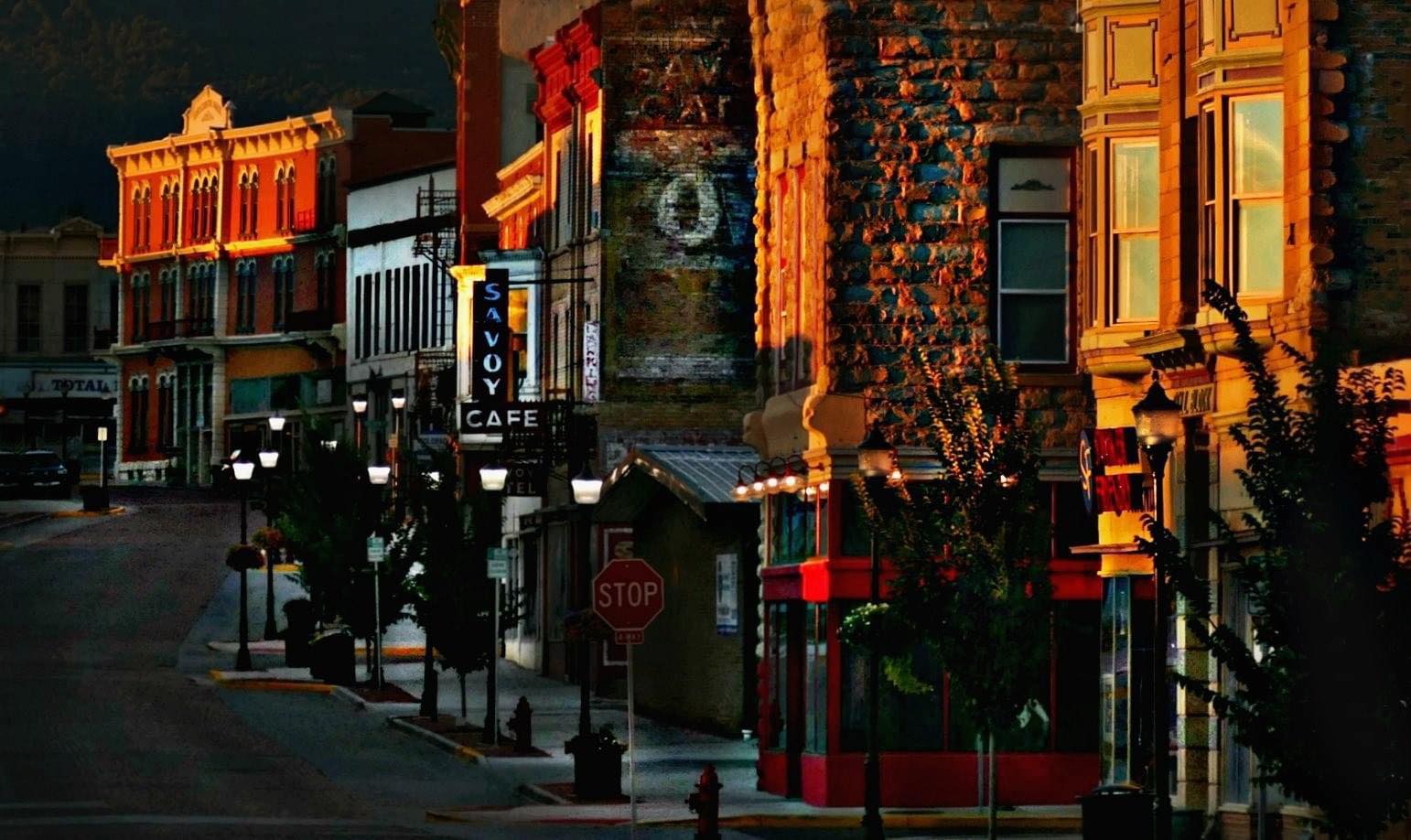 Commercial Street at night